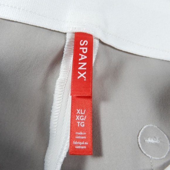 SPANX On-The-Go Kick Flare Pull-on PANTS Size XL Tall White Stretch NEW 20373T - Picture 7 of 13